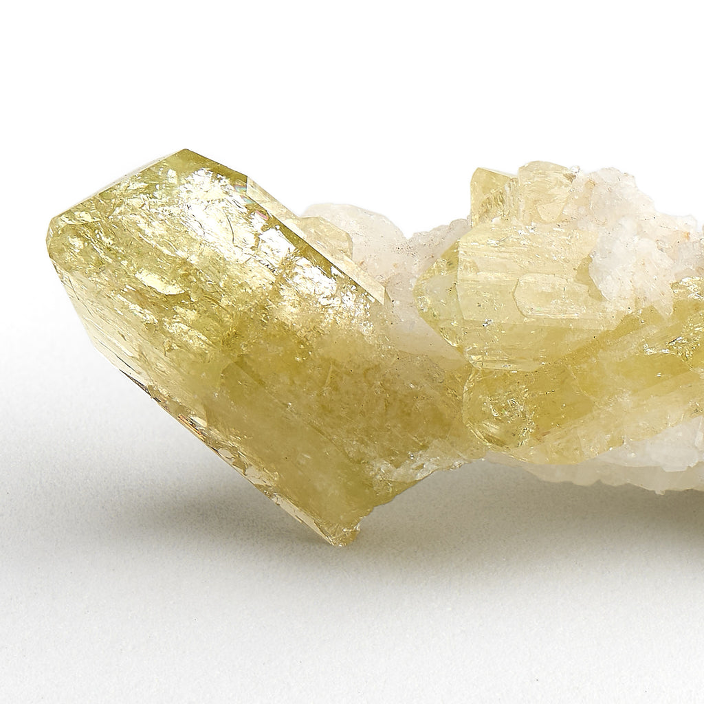 Brazilianite on Albite