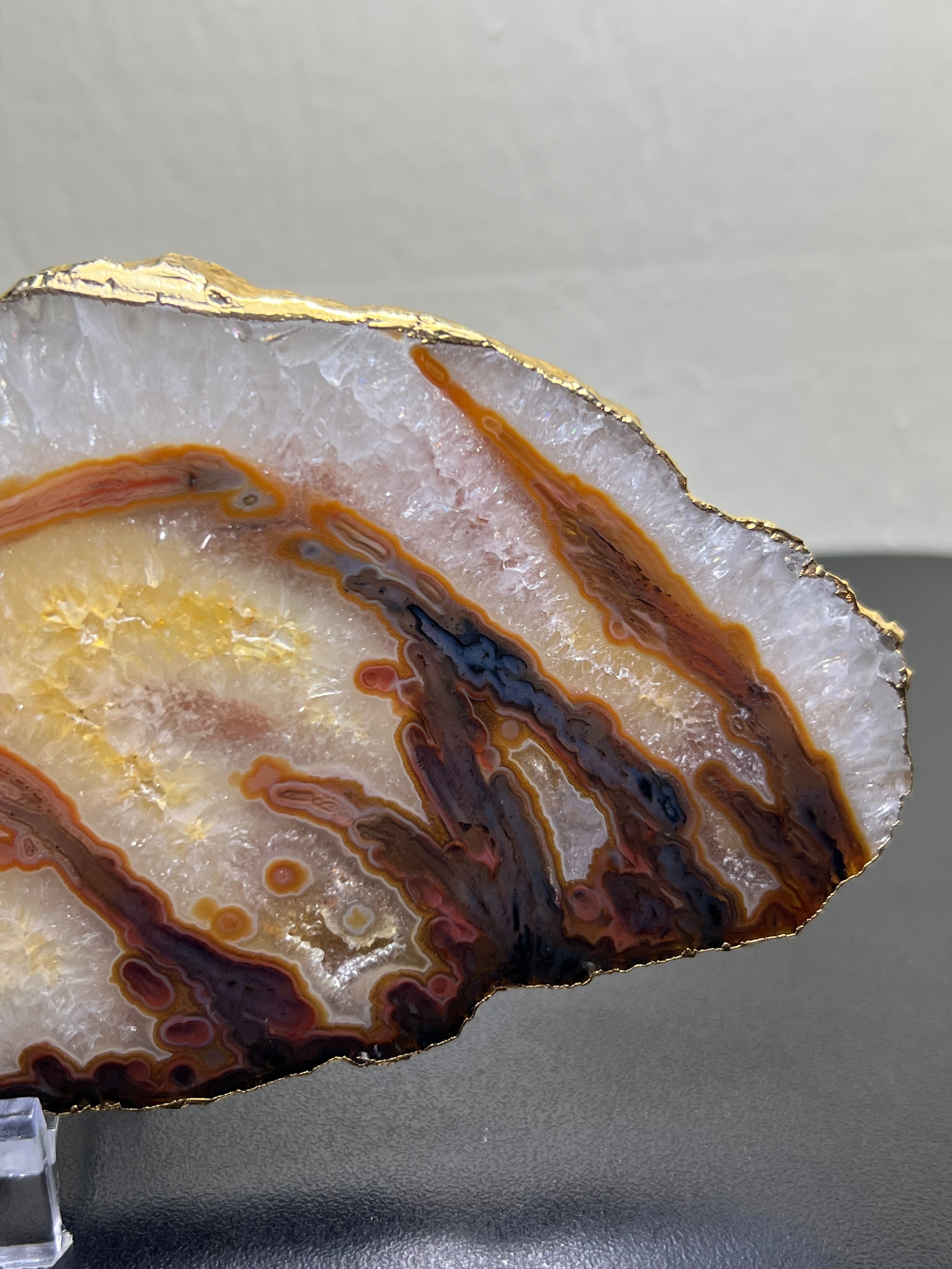 Agate & Quartz Slice