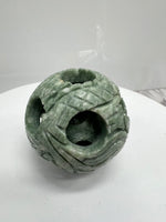 Nephrite Carved Sphere
