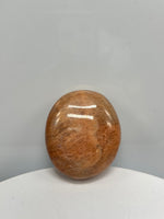 Peach Moonstone Palm Stone