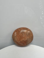 Peach Moonstone Palm Stone