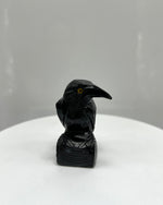 Onyx Raven Figurine