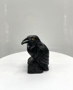 Onyx Raven Figurine