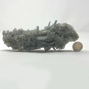 Blue Baryte (Barite) Cluster from the Moscona Mine in Solis, Asturies, Spain