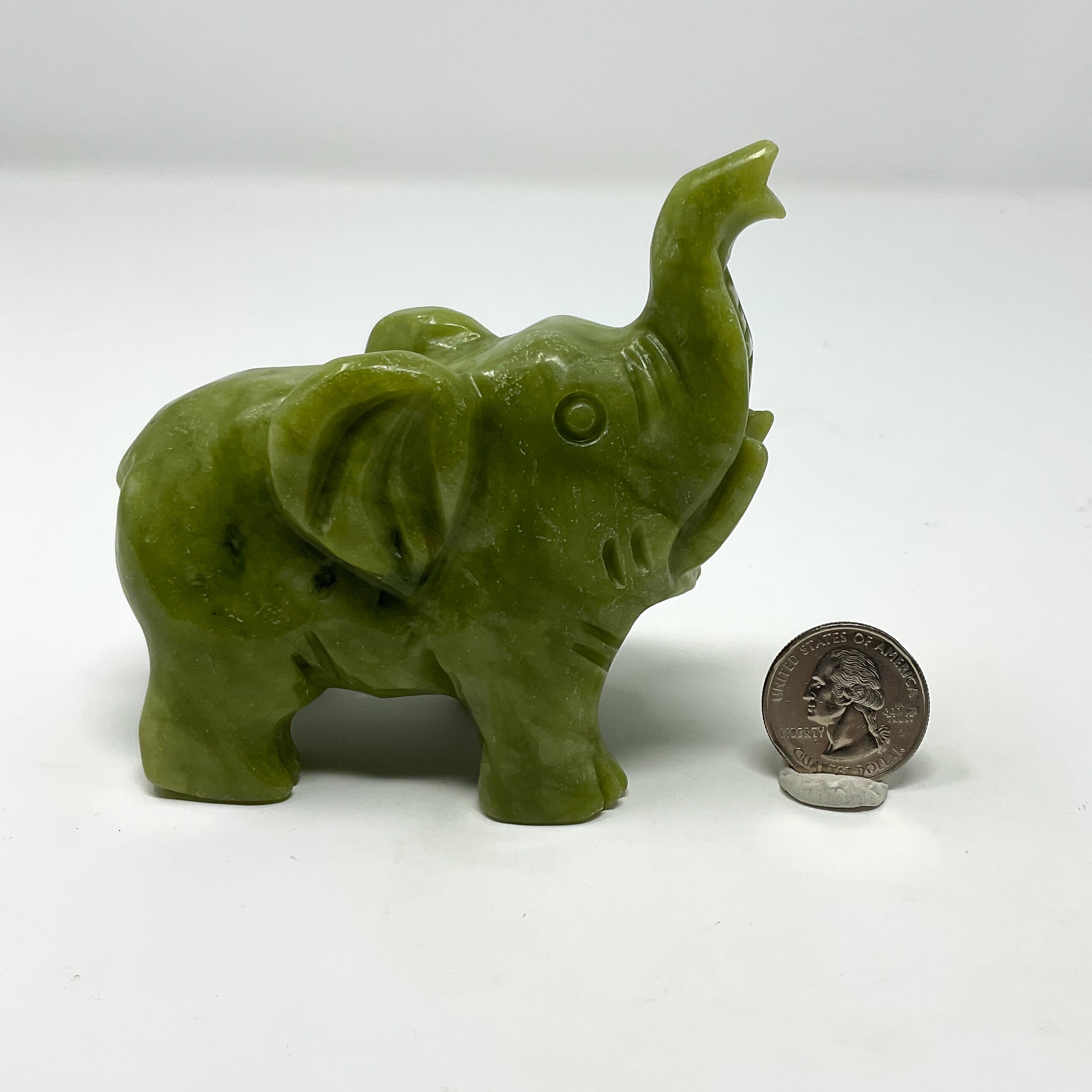 Carved Jadeite Elephant