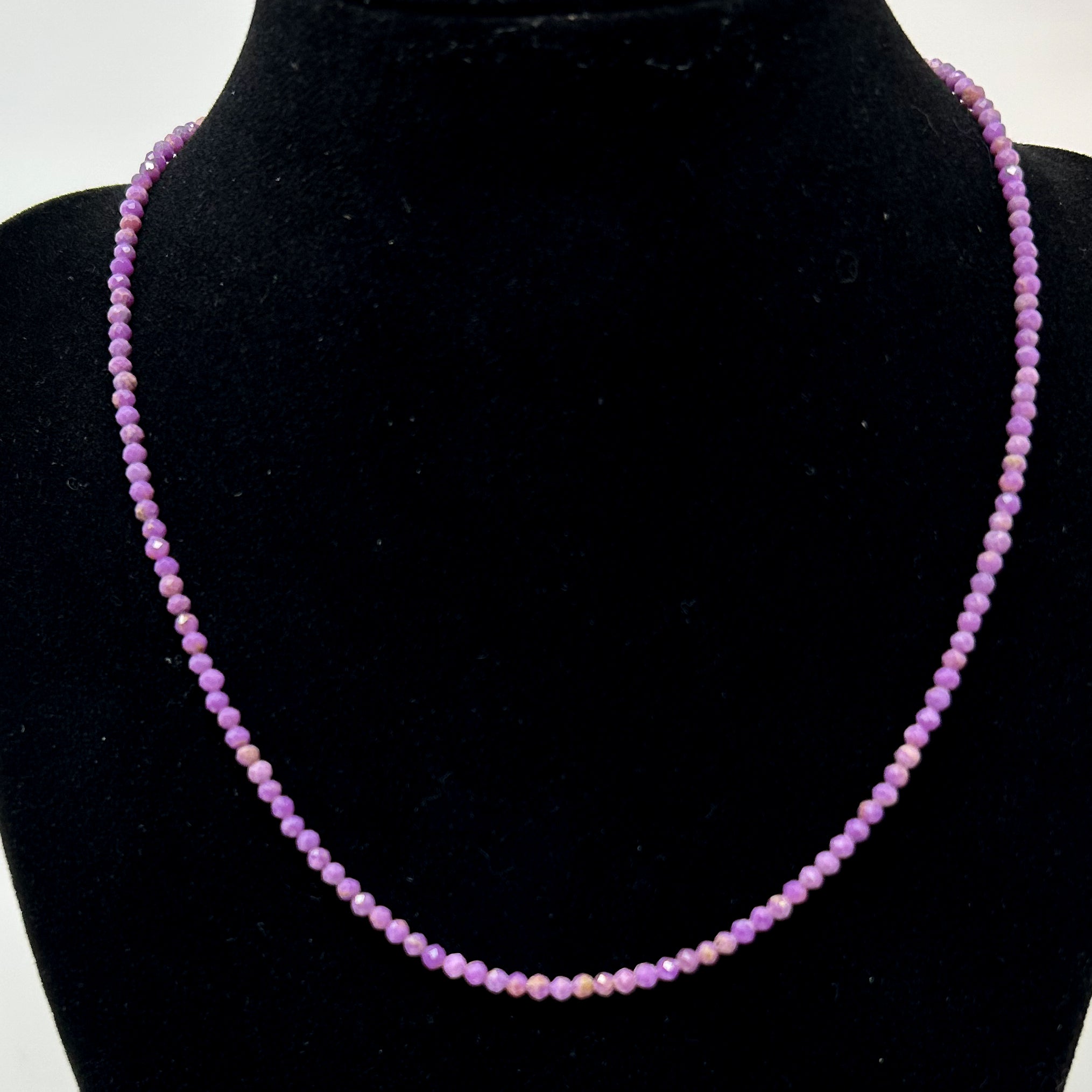 Small Faceted Gemstone Beaded Necklaces
