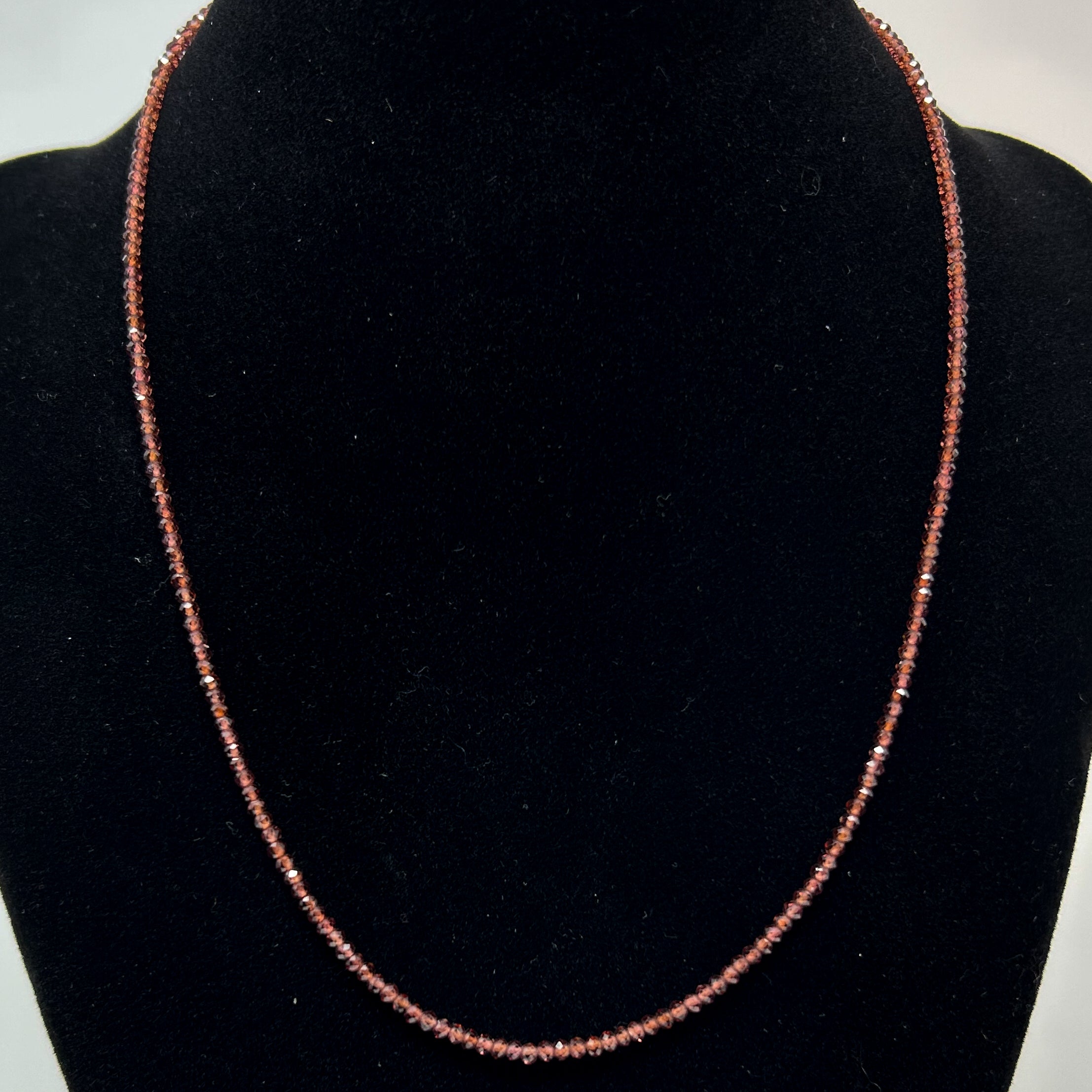 Small Faceted Gemstone Beaded Necklaces