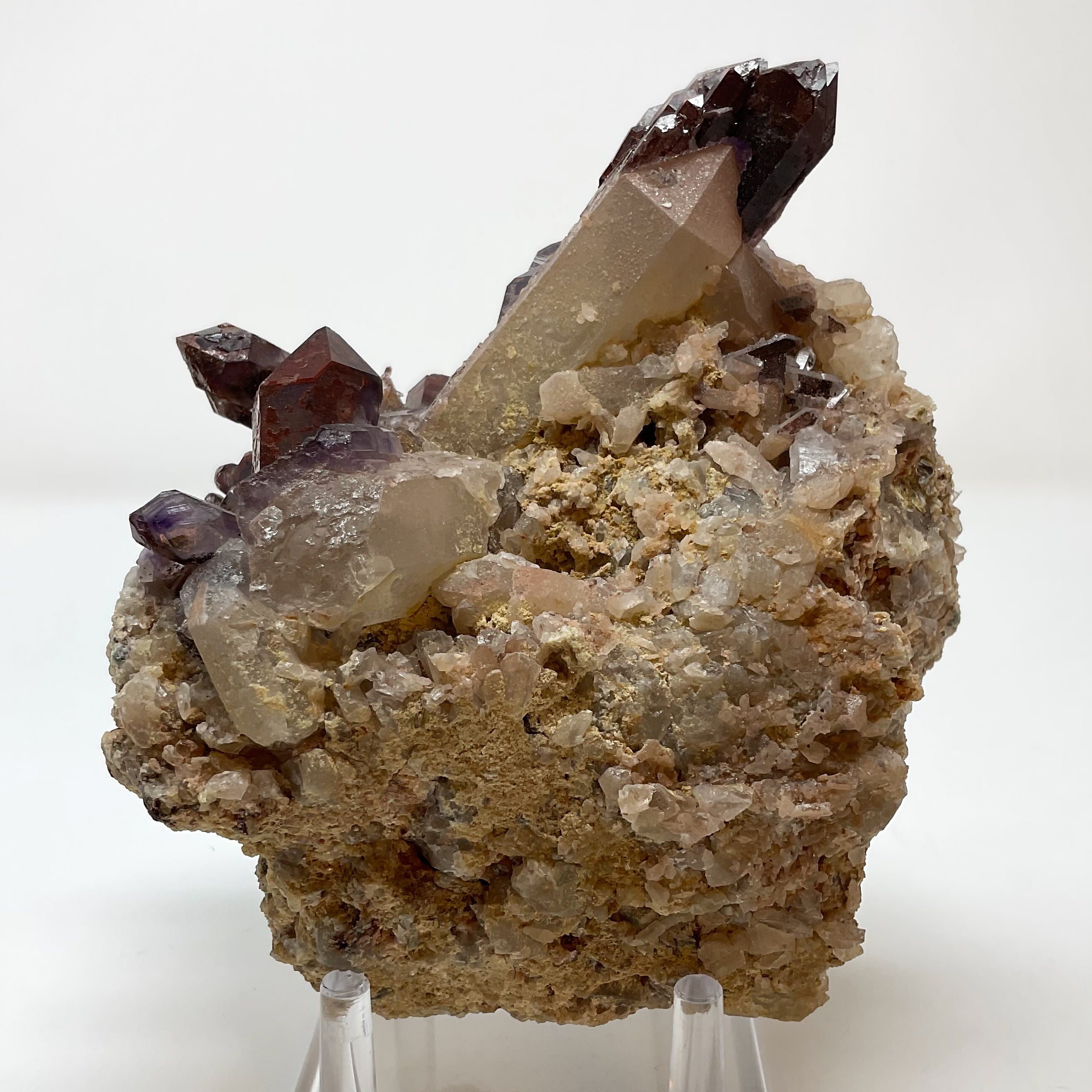 Hematite Included Amethyst Quartz Scepter from Orange River, Namibia